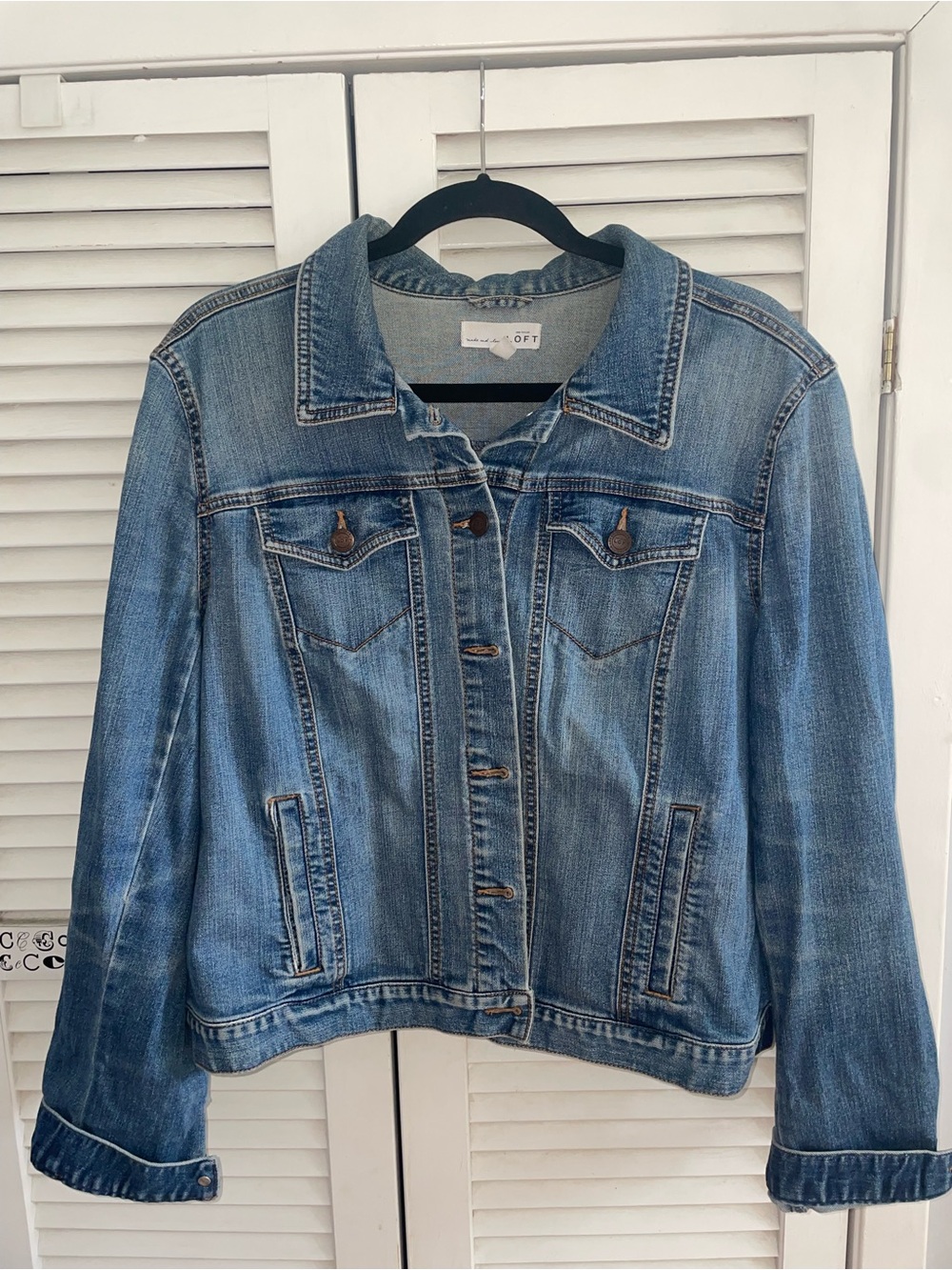 Ann Taylor LOFT Light Blue Denim Jean Jacket